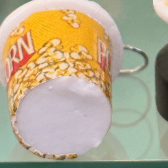 Novelty Pop Corn Dangle Earrings - Picture 9 of 10